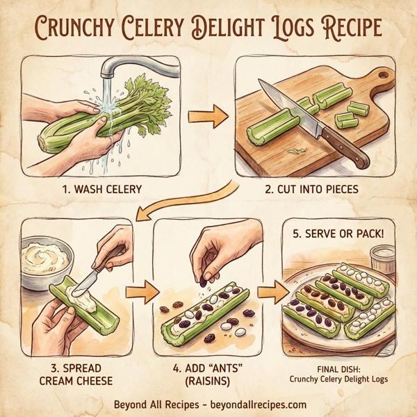 Crunchy Celery Delight Logs instructions