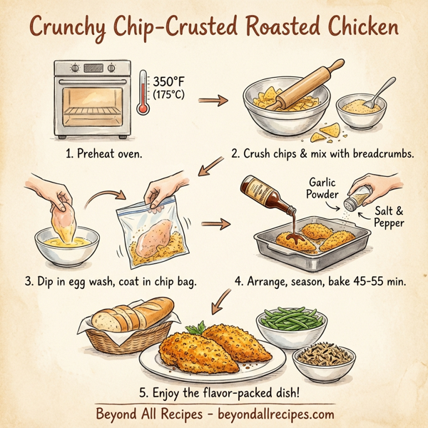 Crunchy Chip-Crusted Roasted Chicken instructions