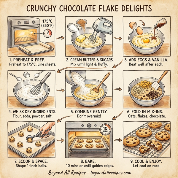Crunchy Chocolate Flake Delights instructions