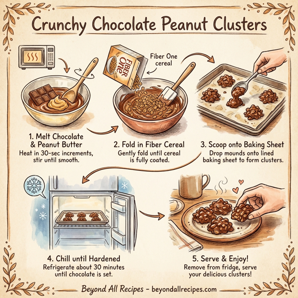 Crunchy Chocolate Peanut Clusters instructions