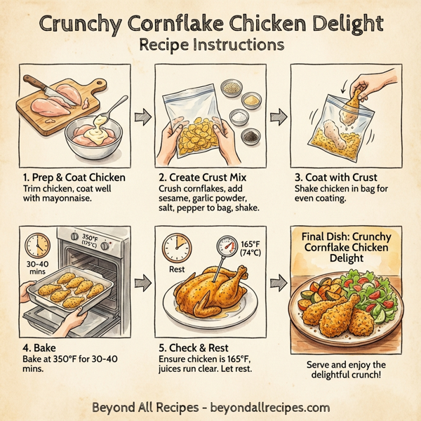 Crunchy Cornflake Chicken Delight instructions