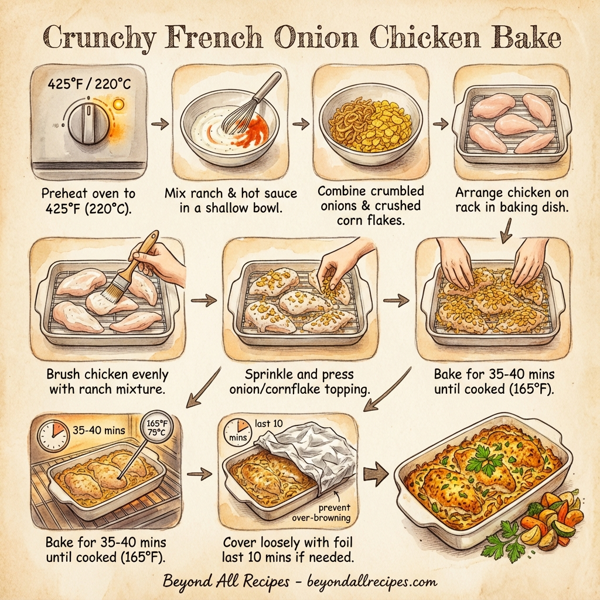 Crunchy French Onion Chicken Bake instructions