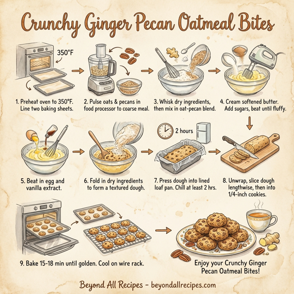 Crunchy Ginger Pecan Oatmeal Bites instructions