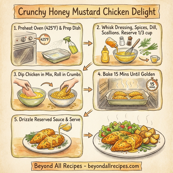Crunchy Honey Mustard Chicken Delight instructions
