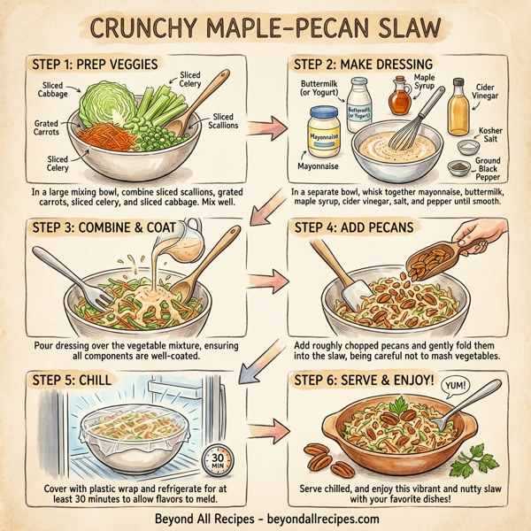 Crunchy Maple-Pecan Slaw instructions