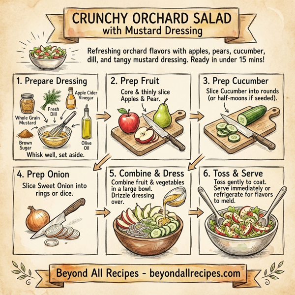 Crunchy Orchard Salad with Mustard Dressing instructions