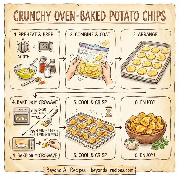 Crunchy Oven-Baked Potato Chips instructions