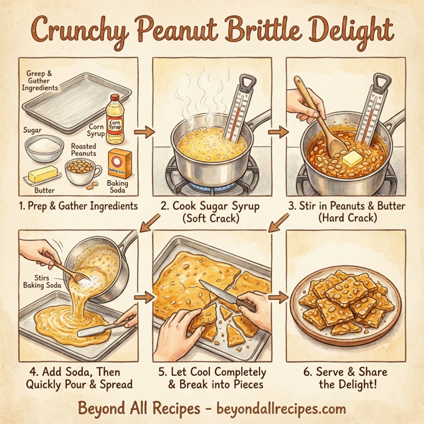 Crunchy Peanut Brittle Delight instructions