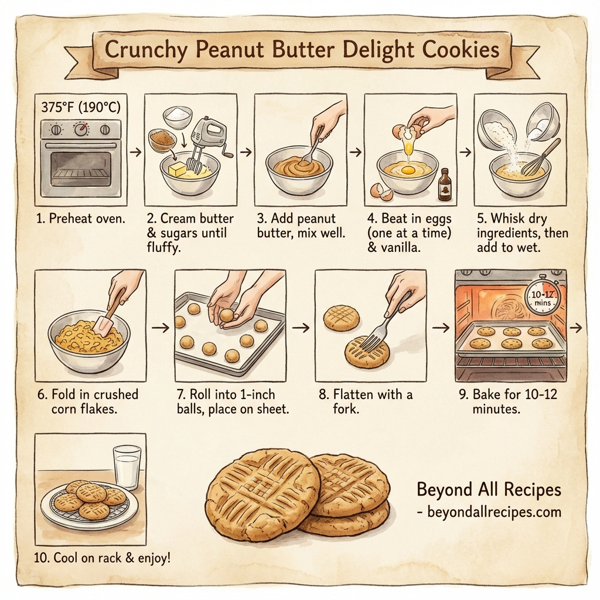 Crunchy Peanut Butter Delight Cookies instructions