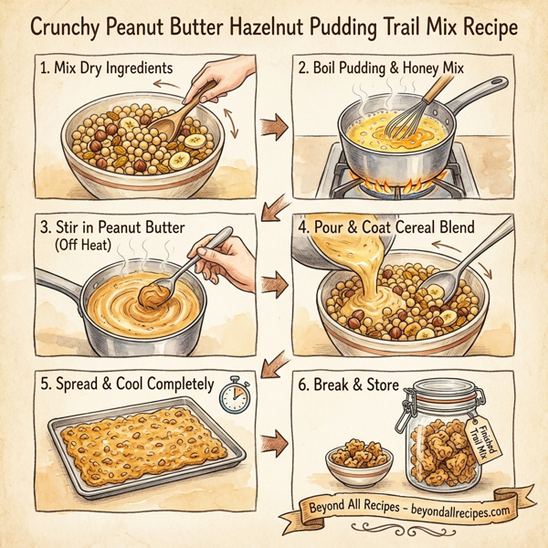 Crunchy Peanut Butter Hazelnut Pudding Trail Mix instructions