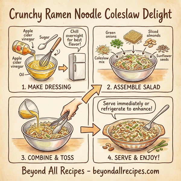 Crunchy Ramen Noodle Coleslaw Delight instructions