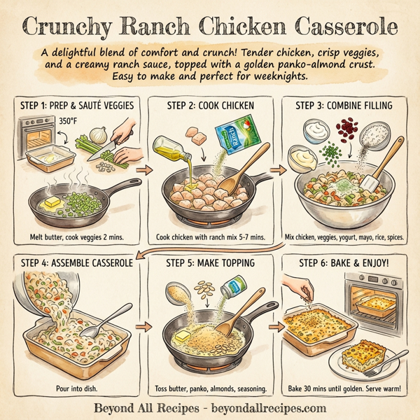 Crunchy Ranch Chicken Casserole instructions
