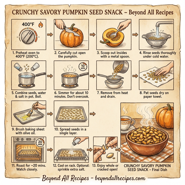 Crunchy Savory Pumpkin Seed Snack instructions