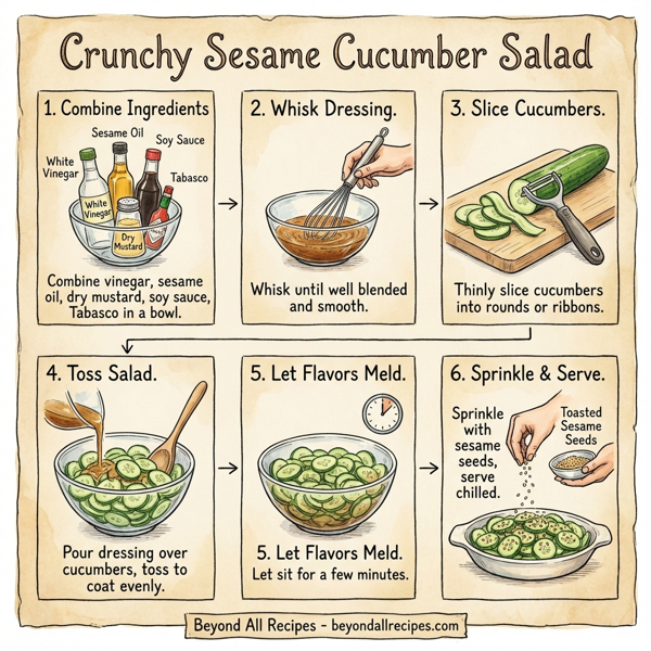 Crunchy Sesame Cucumber Salad instructions