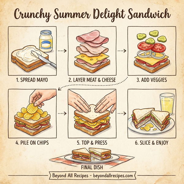 Crunchy Summer Delight Sandwich instructions