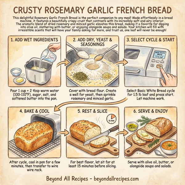 Crusty Rosemary Garlic French Bread instructions
