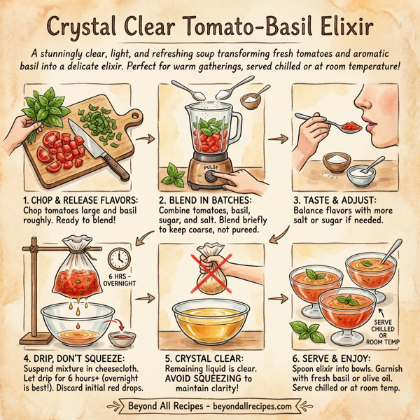 Crystal Clear Tomato-Basil Elixir instructions