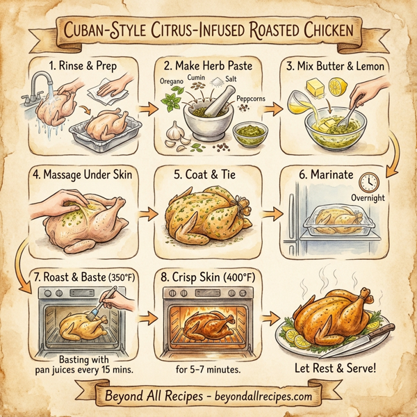 Cuban-Style Citrus-Infused Roasted Chicken instructions