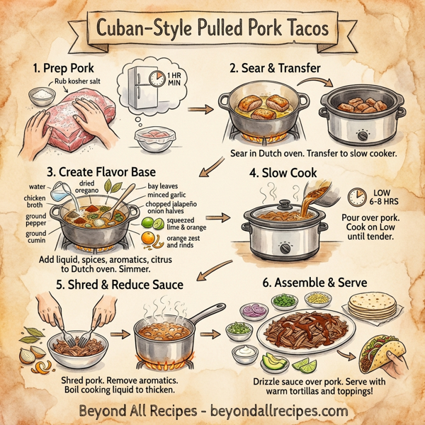 Cuban-Style Pulled Pork Tacos instructions