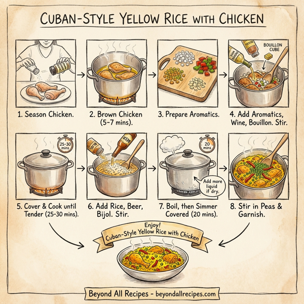 Cuban-Style Yellow Rice with Chicken instructions