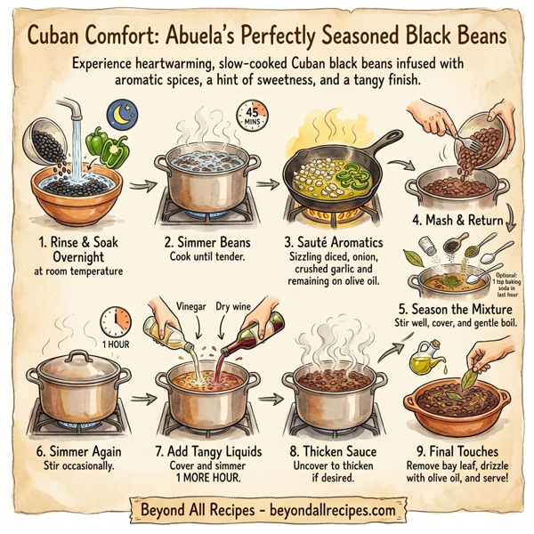 Cuban Comfort: Abuela's Perfectly Seasoned Black Beans instructions