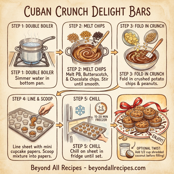 Cuban Crunch Delight Bars instructions