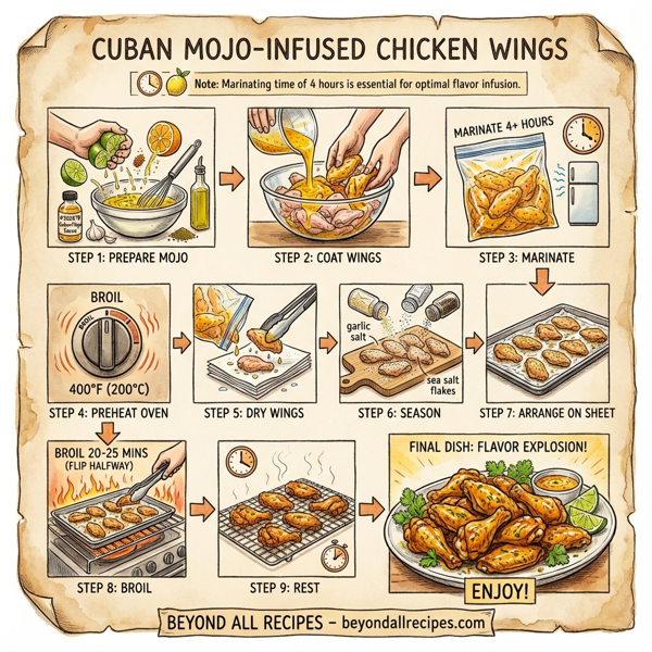 Cuban Mojo-Infused Chicken Wings instructions