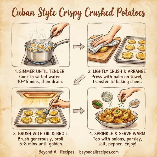 Cuban Style Crispy Crushed Potatoes instructions