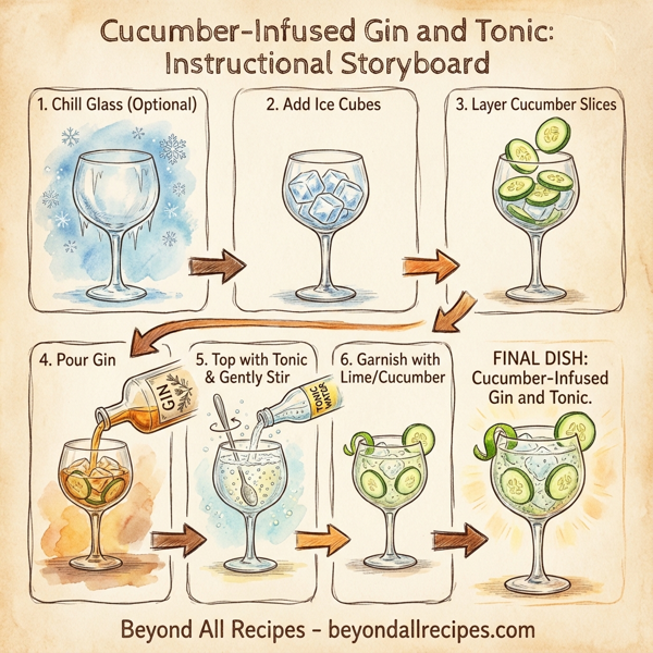 Cucumber-Infused Gin and Tonic instructions