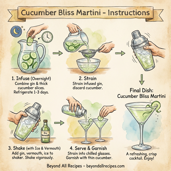 Cucumber Bliss Martini instructions