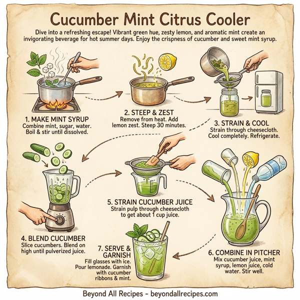 Cucumber Mint Citrus Cooler instructions