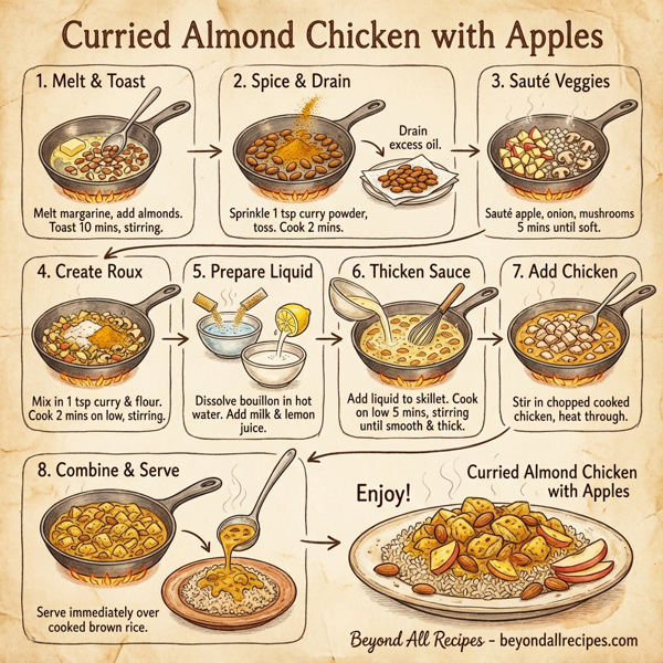 Curried Almond Chicken with Apples instructions