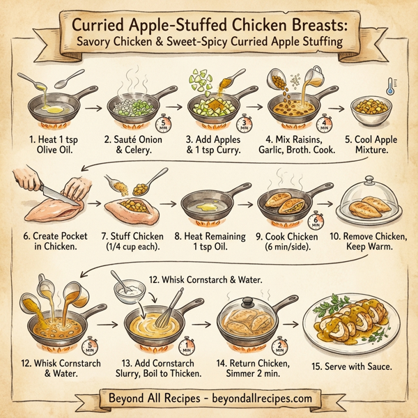 Curried Apple-Stuffed Chicken Breasts instructions
