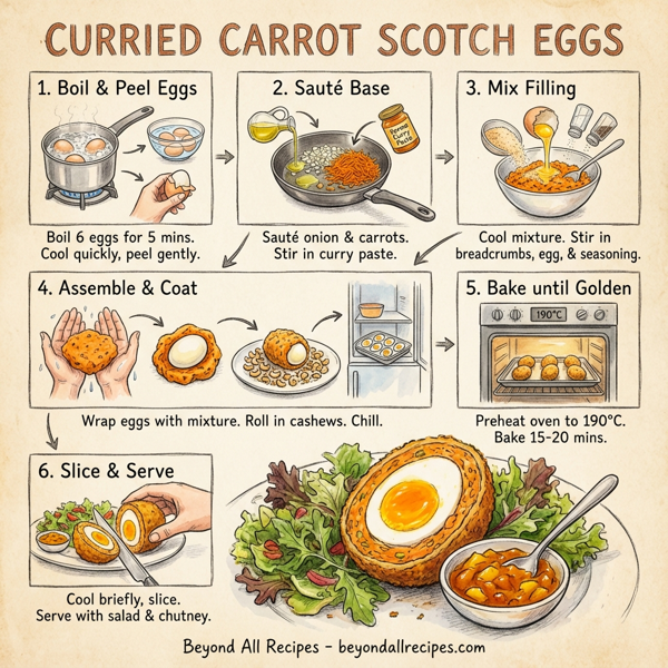 Curried Carrot Scotch Eggs instructions