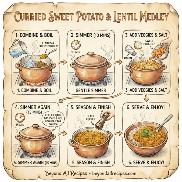 Curried Sweet Potato & Lentil Medley instructions