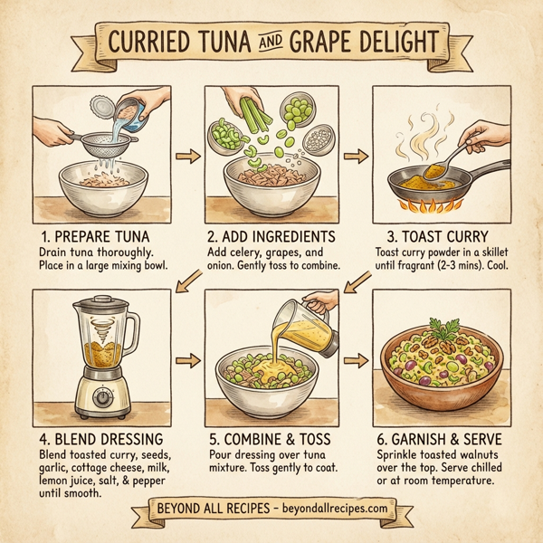 Curried Tuna and Grape Delight instructions