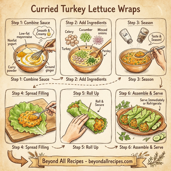 Curried Turkey Lettuce Wraps instructions
