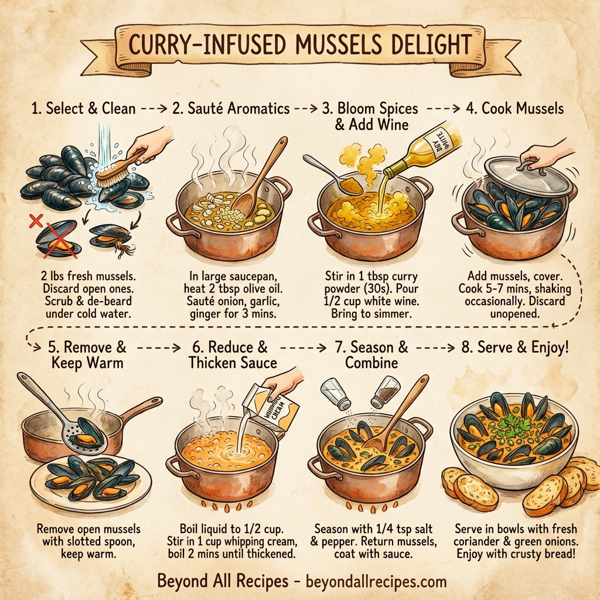 Curry-Infused Mussels Delight instructions