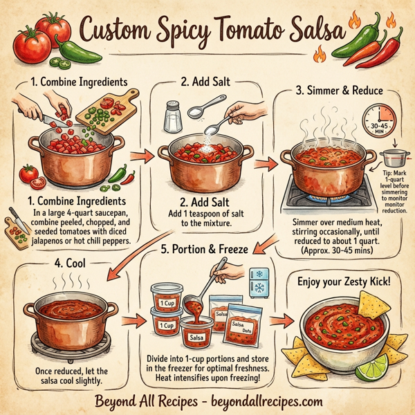 Custom Spicy Tomato Salsa instructions