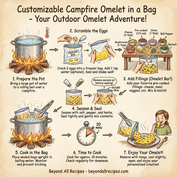 Customizable Campfire Omelet in a Bag instructions
