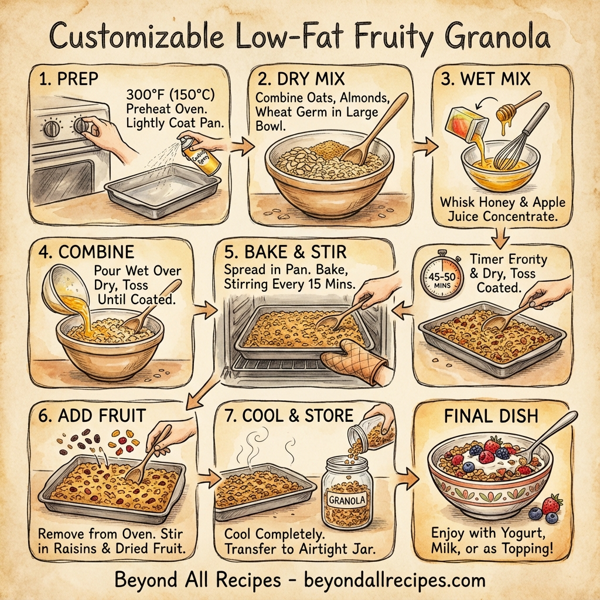 Customizable Low-Fat Fruity Granola instructions
