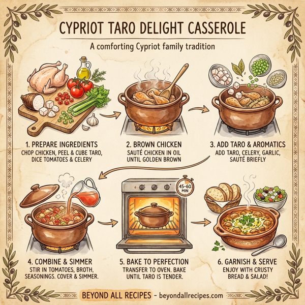 Cypriot Taro Delight Casserole instructions