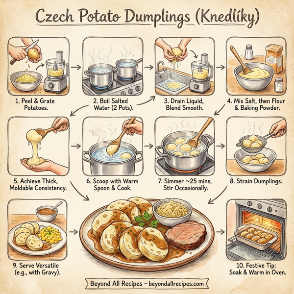 Czech Potato Dumplings (Knedlíky) instructions