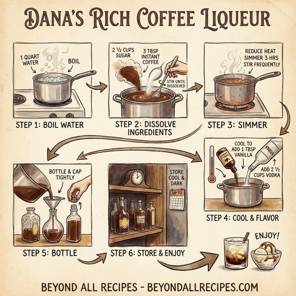 Dana's Rich Coffee Liqueur instructions