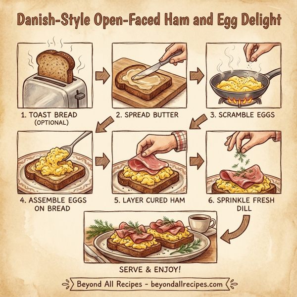 Danish-Style Open-Faced Ham and Egg Delight instructions