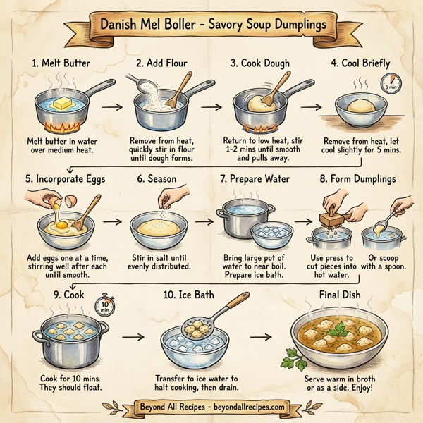 Danish Mel Boller: Savory Soup Dumplings instructions
