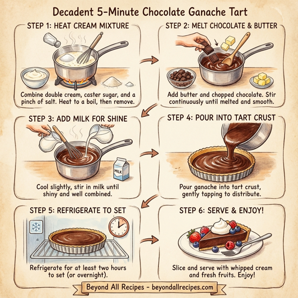Decadent 5-Minute Chocolate Ganache Tart instructions