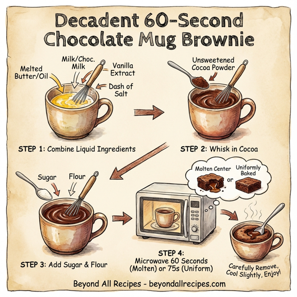 Decadent 60-Second Chocolate Mug Brownie instructions