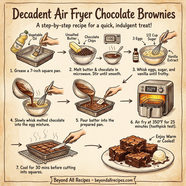 Decadent Air Fryer Chocolate Brownies instructions