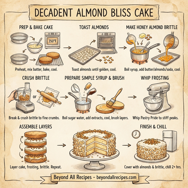 Decadent Almond Bliss Cake instructions